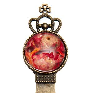 Vintage Brass Crown Bookmark Handmade